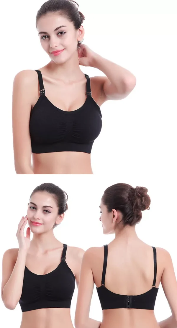 Hands free pumping bra-Black