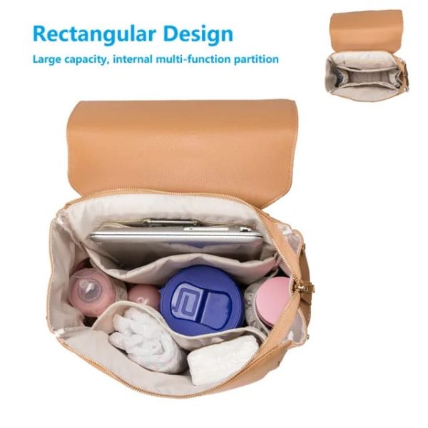 Vegan Leather Diaper Bag