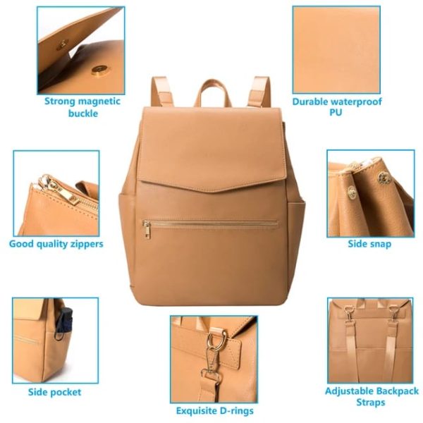 Vegan Leather Diaper Bag