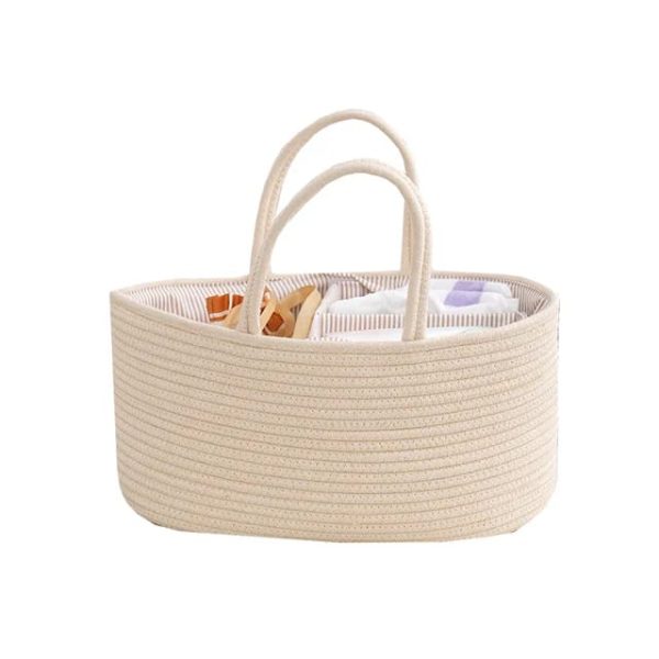 Diaper caddy white